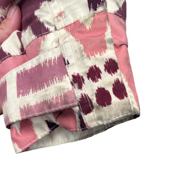 Burton Jacket Womens Small Pink Purple Blue Cream Ski Snowboard Da Nang Coat - Picture 6 of 13